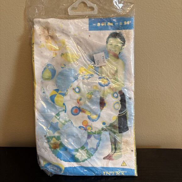 Intex The Wet Set Swim Ring -Print Pool Float  24” Vintage 2003 New #59241 - Picture 1 of 9